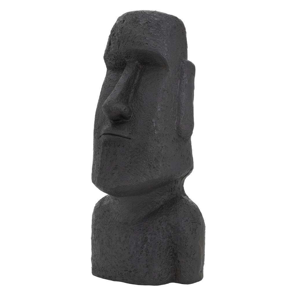 ECD-Germany SOCHA MOAI RAPA NUI, výška 78 cm, antracitová, z polyresinu