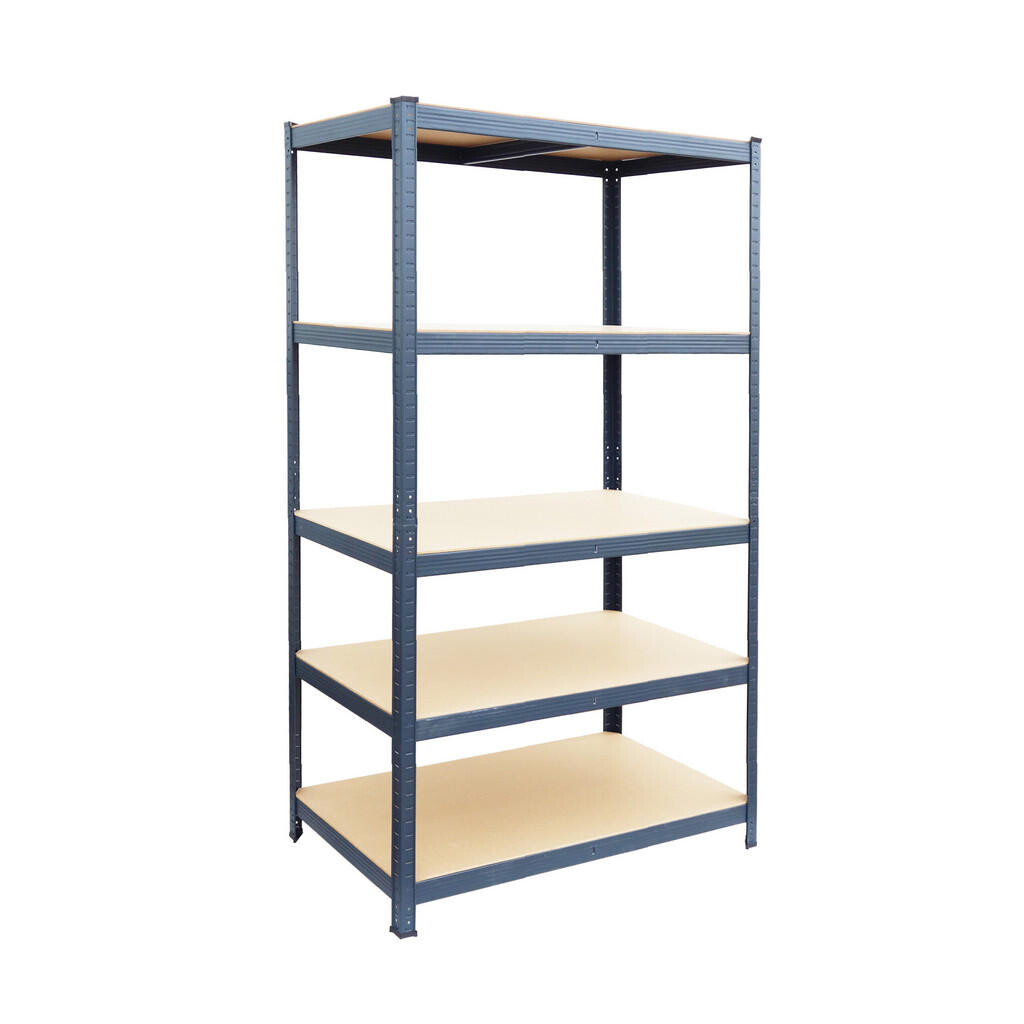 Relaxdays REGÁL Antracit těžkotonážní 5 polic 50 cm