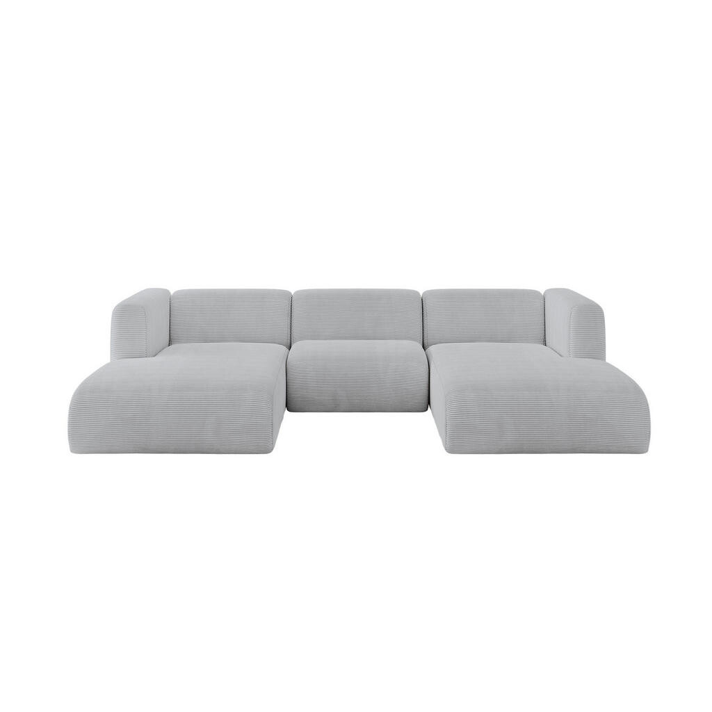 ALTDECOR SEDACÍ SOUPRAVA DO U MIRA-U1 317x179x70 Šedá Manšestr