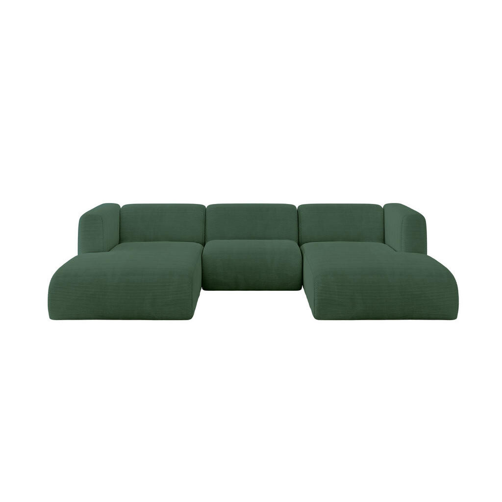 ALTDECOR SEDACÍ SOUPRAVA DO U MIRA-U1 317x179x70 Zelená Manšestr