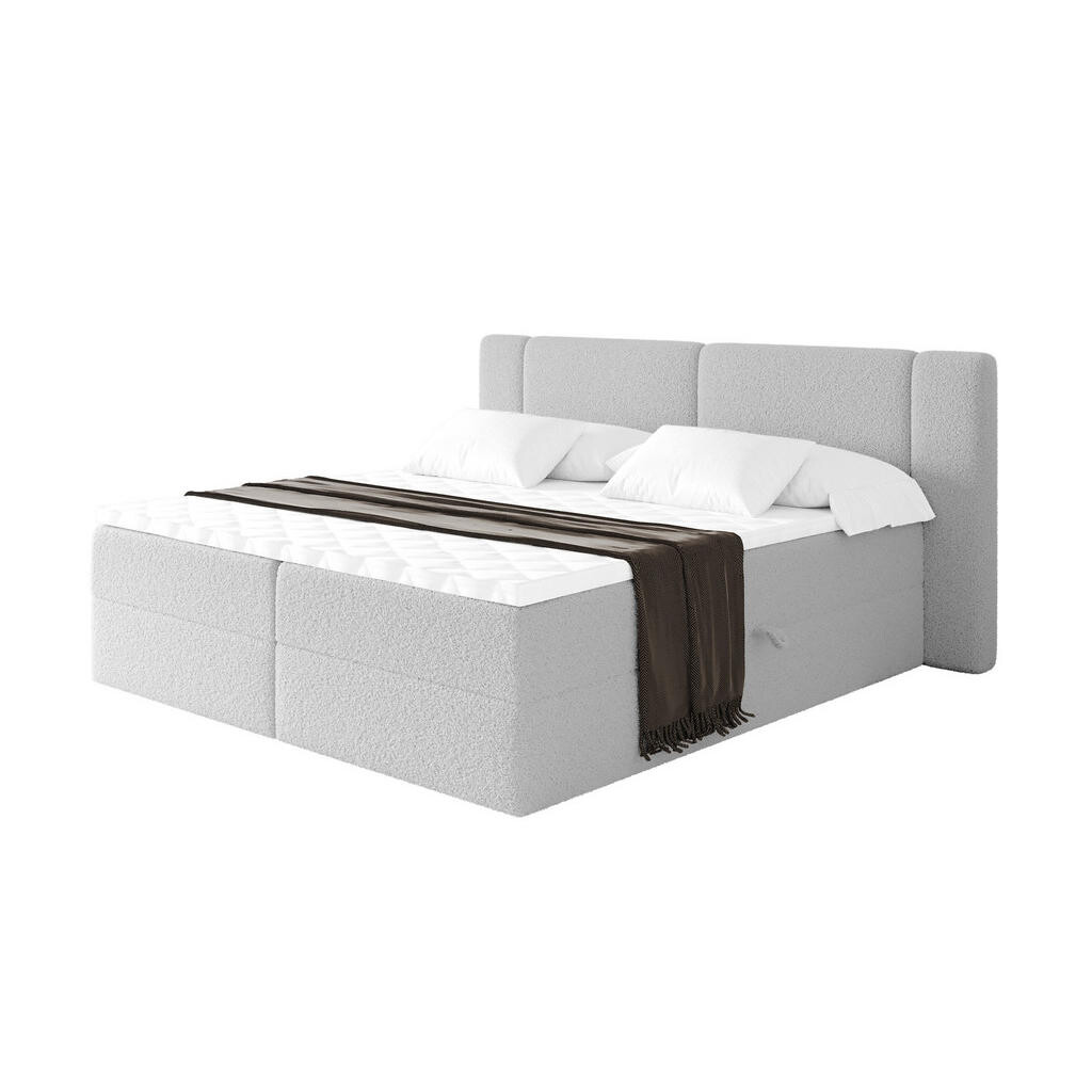 ALTDECOR POSTEL boxspring s matrací H4 - EVON - 120x200 cm Světle šedá