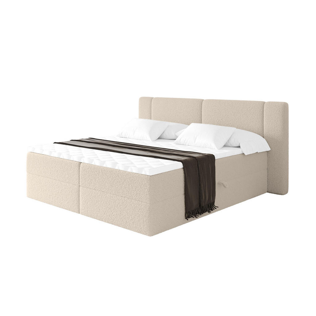 ALTDECOR POSTEL boxspring s matrací H4 - EVON - 140x200 cm Tmavě béžová