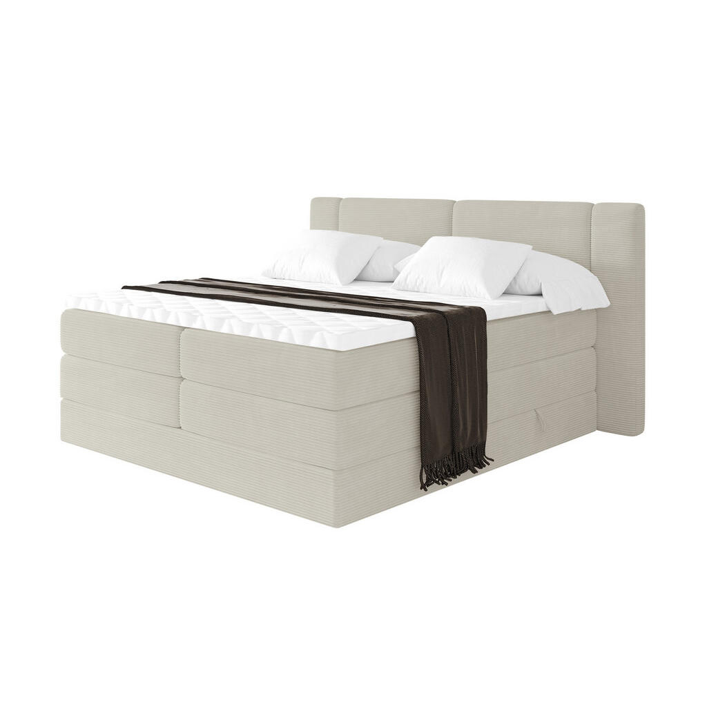 ALTDECOR POSTEL boxspring s matracemi H3/H4 - EVON KING - 140x200 cm Krémová