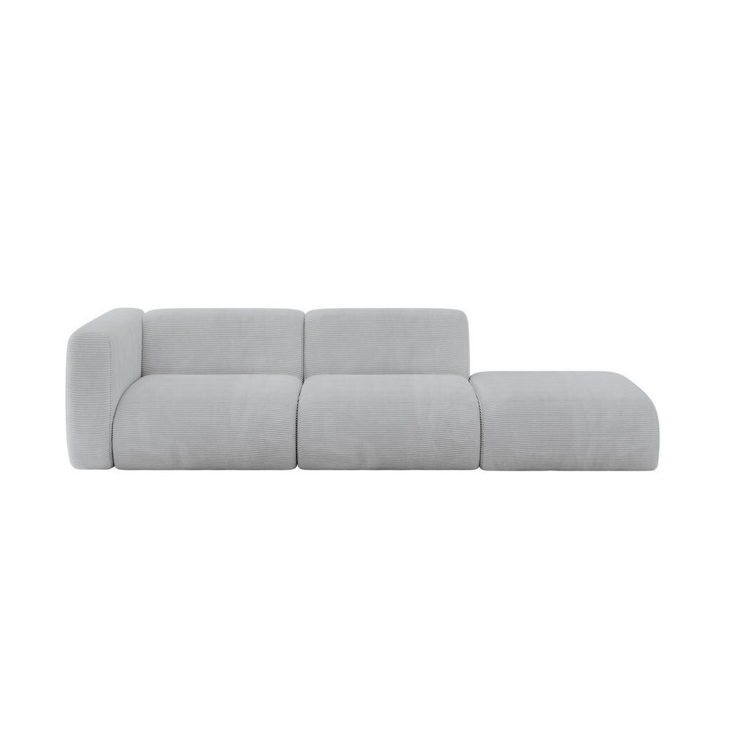 ALTDECOR POHOVKA S LEVOU OTOMANOU MIRA-S3 296x89x70 Šedá Manšestr