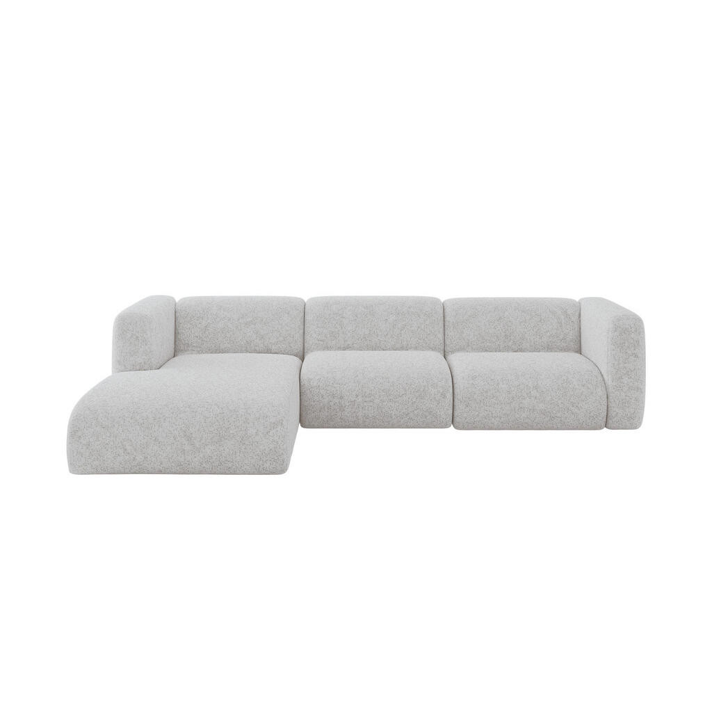 ALTDECOR ROHOVÁ SEDAČKA S LEVOU OTOMANOU MIRA-L2 318x179x89 Šedá Velur