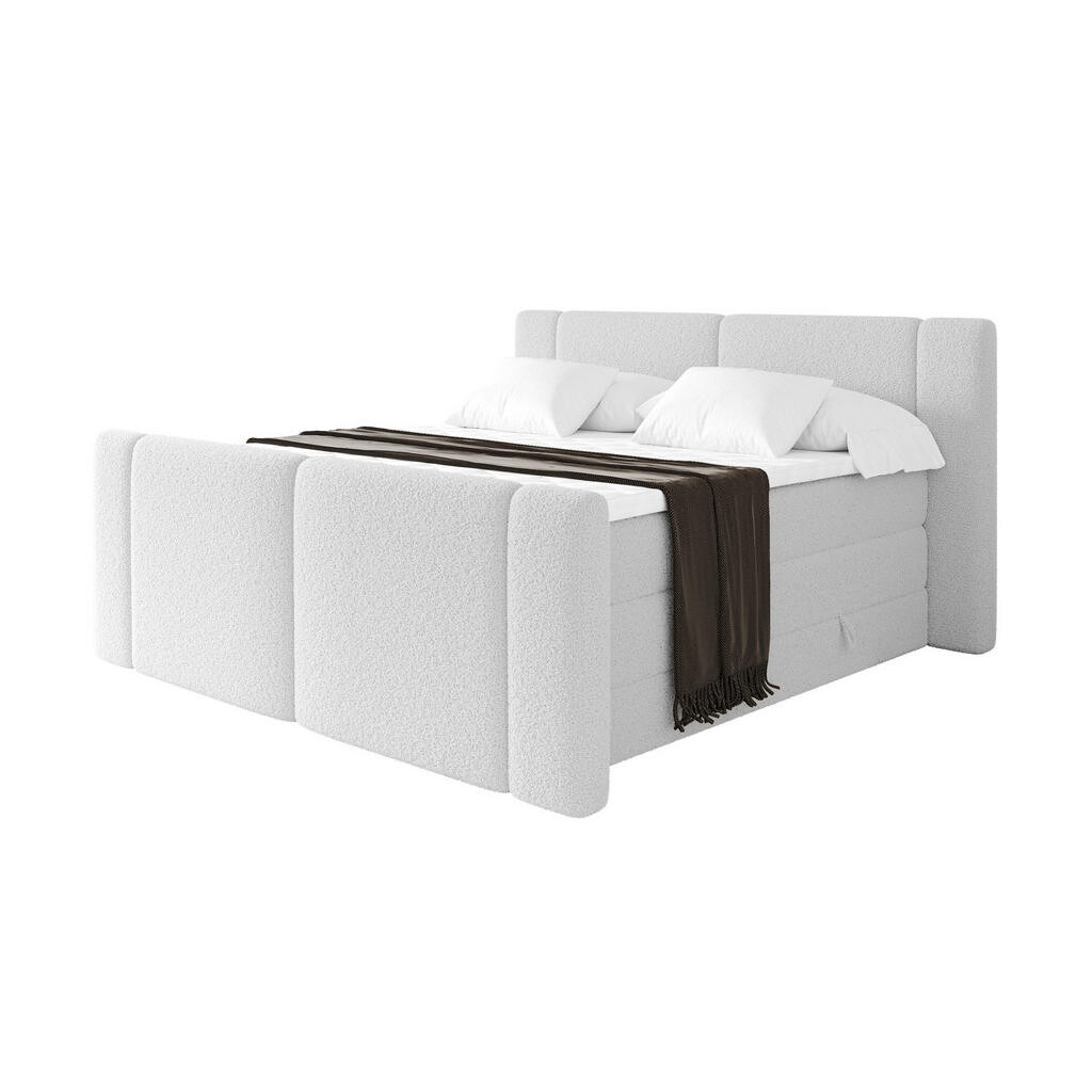 ALTDECOR POSTEL boxspring s matracemi H3/H4 - EVON KING Zanozek - 200x200 cm Bílá