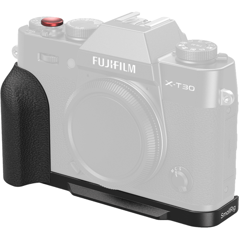 SMALLRIG 5663 L-Shaped Mount Plate with Silicone Handle for FUJIFILM X-T30 / T30 II / T30 III Black - ROZBALENO