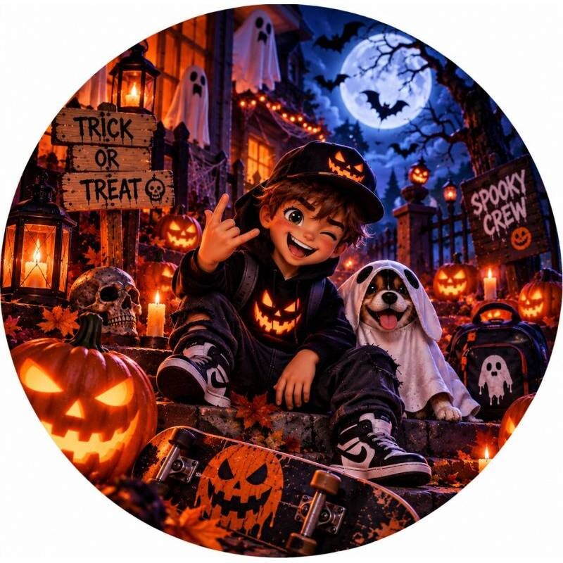 Jedlý papír Cool halloween 19,5cm - PICTURE
