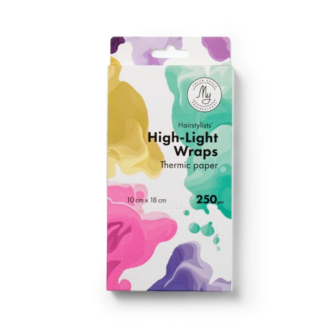 My Professional HighLight Wraps - poloprůhledné fólie na melírovací techniky (250 ks / bal), 8836 - 10 x 18 cm