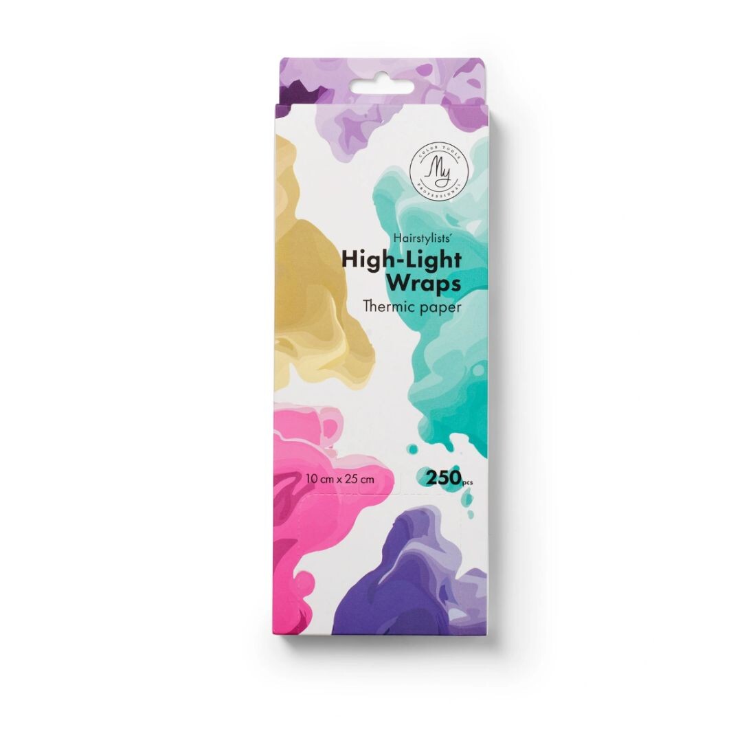 My Professional HighLight Wraps - poloprůhledné fólie na melírovací techniky (250 ks / bal), 8837 - 10 x 25 cm