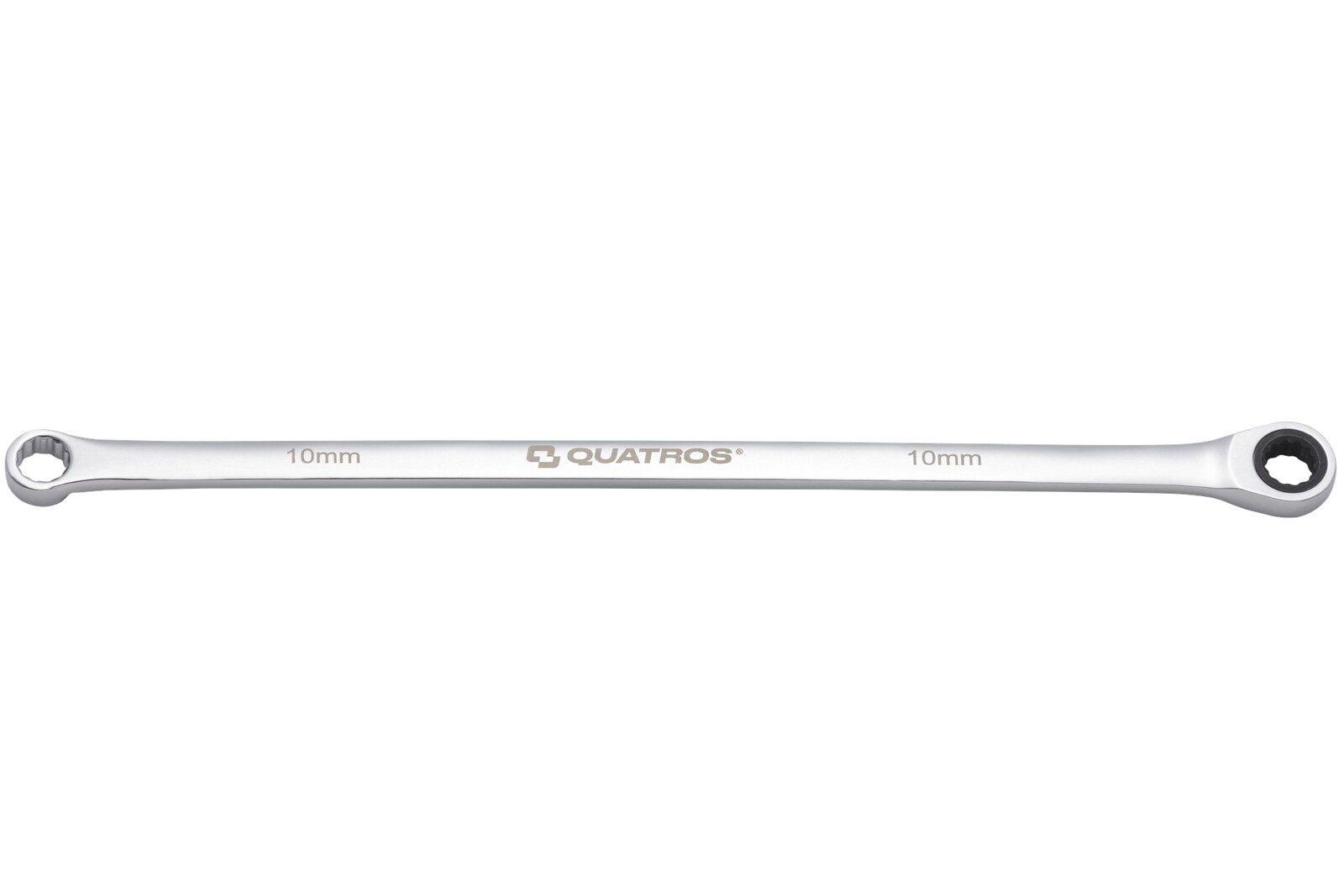 Extra dlouhý očkový ráčnový klíč 10 mm, L=292 mm - QUATROS QS50465A-10