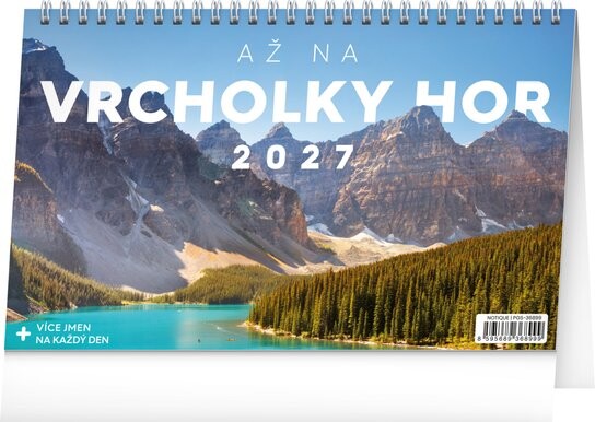 Až na vrcholky hor 2027 - stolní kalendář