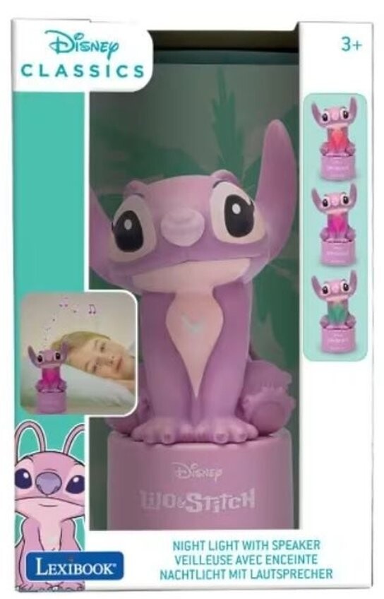 Lexibook noční světlo s reproduktorem Stitch Angel