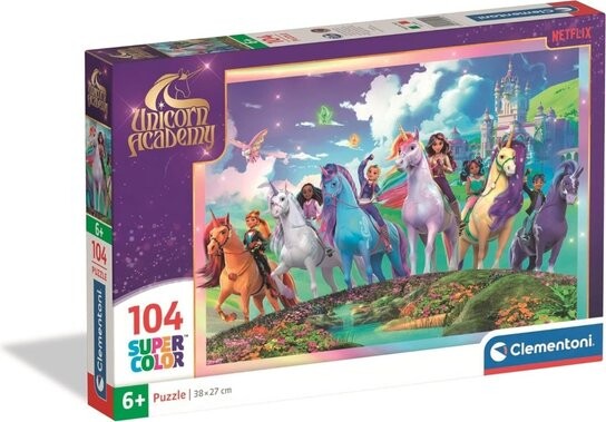 Puzzle Jednorožčí akademie 104 dílků