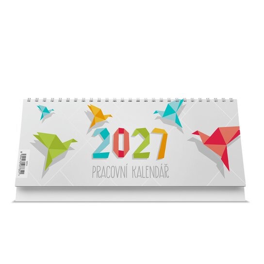 Pracovní kalendář 2027 - stolní kalendář