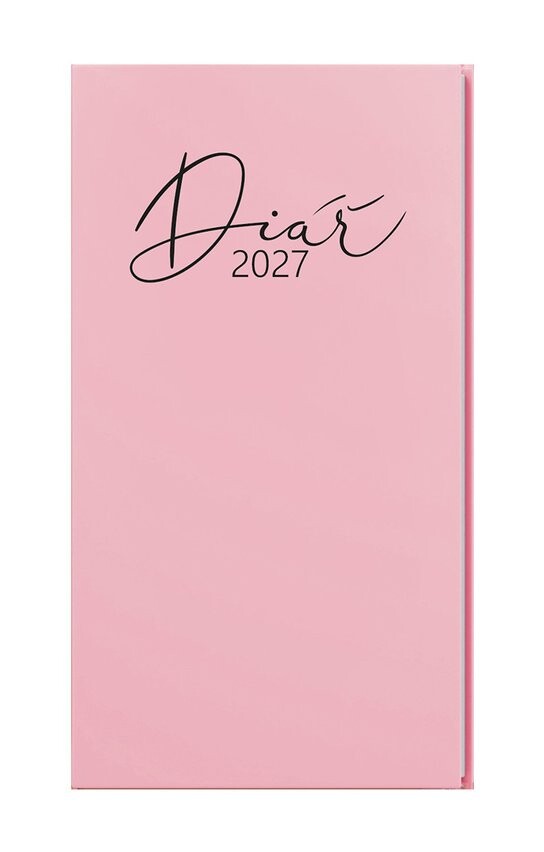 Týdenní diář 2027 Jakub Pastel kapesní růžová