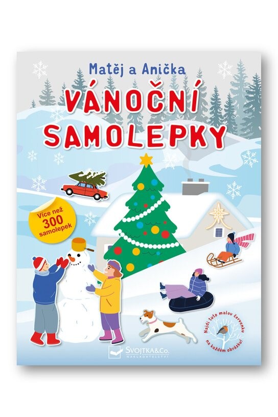 Vánoční samolepky Matěj a Anička