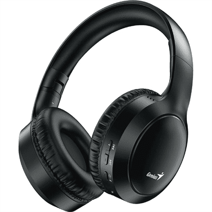 GENIUS bezdrátový headset HS-800BT/ černý/ BT6.0/ USB-C nabíjení/ skládací