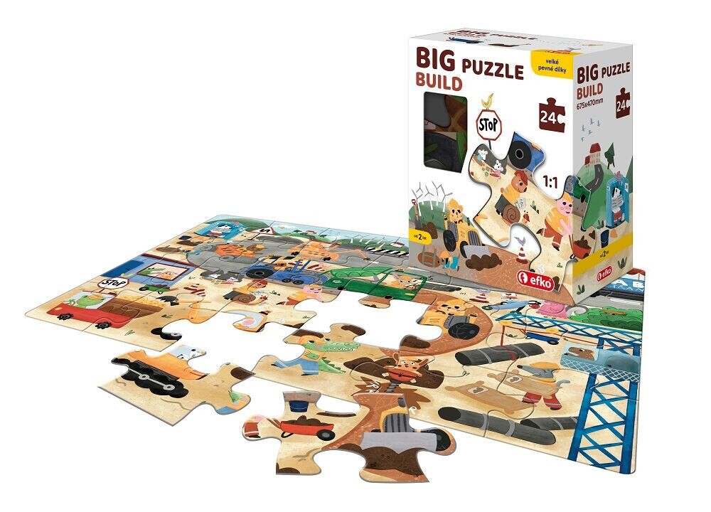 Efko Puzzle BIG – Staveniště 24 dílků