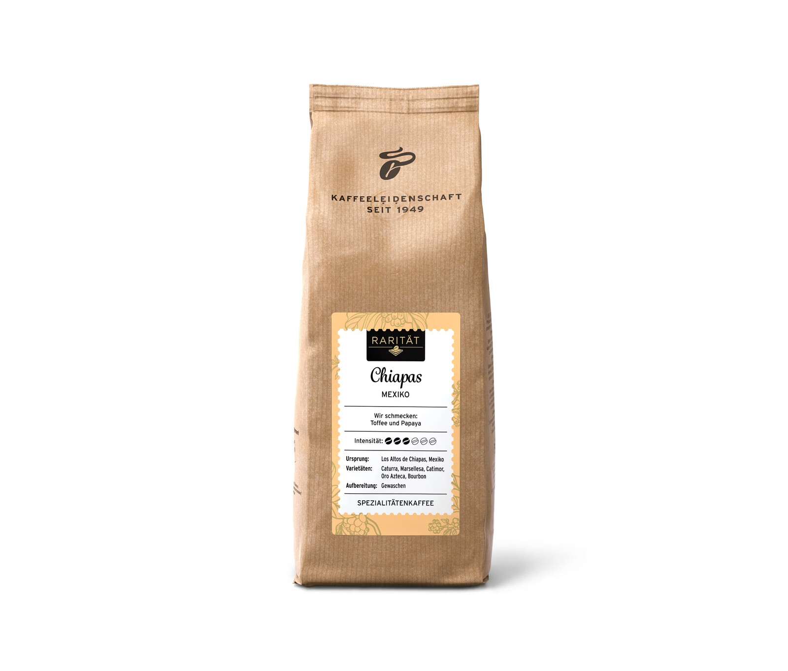 Tchibo - Rarita Chiapas Mexiko − 500 g zrnkové kávy - Intenzita: 3/6