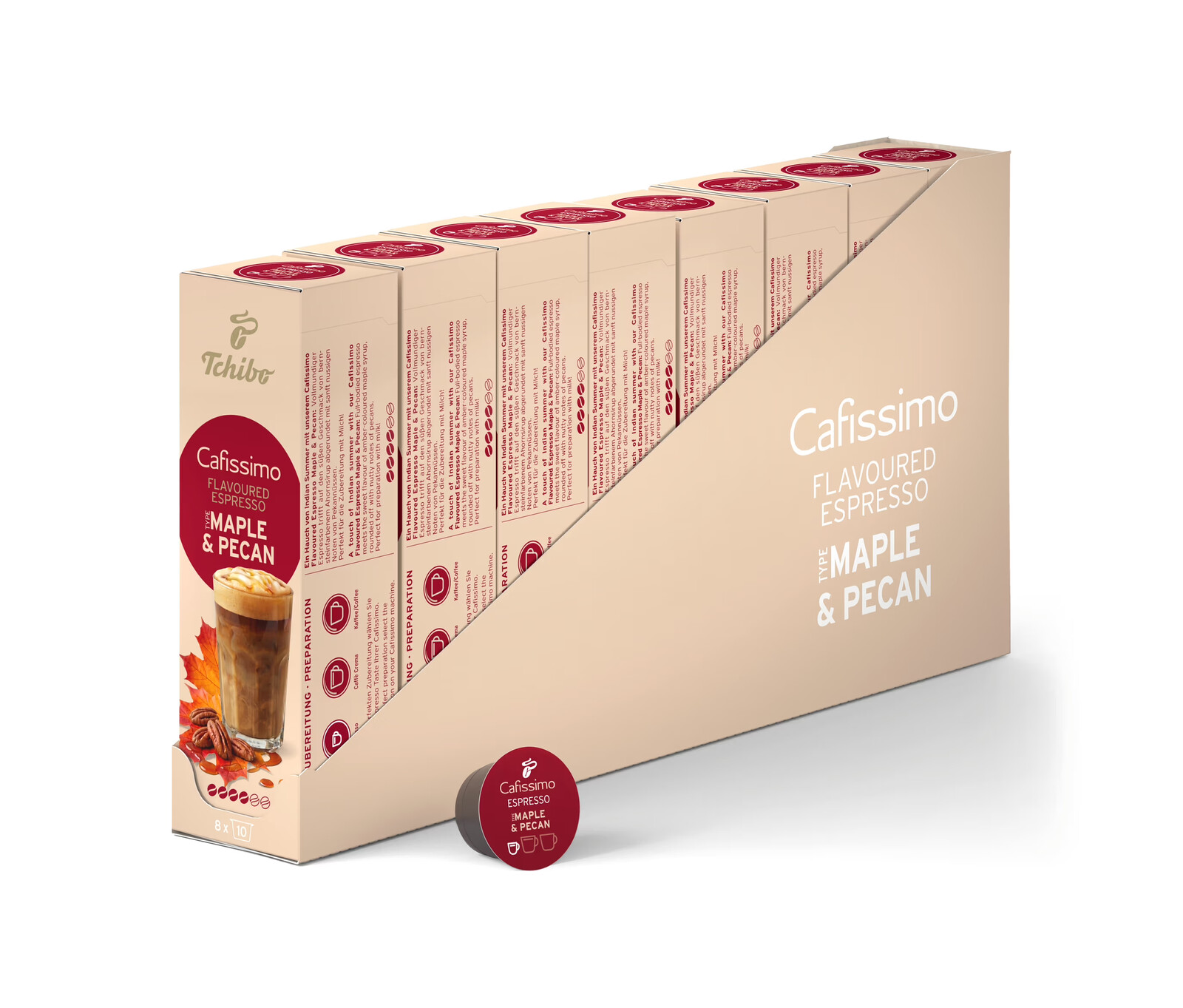 Cafissimo Flavoured Espresso − Maple & Pecan − 80 kapslí - Intenzita: 4/6