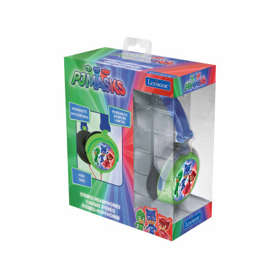 Lexibook skládací drátová sluchátka PJ Masks s limitem hlasitosti