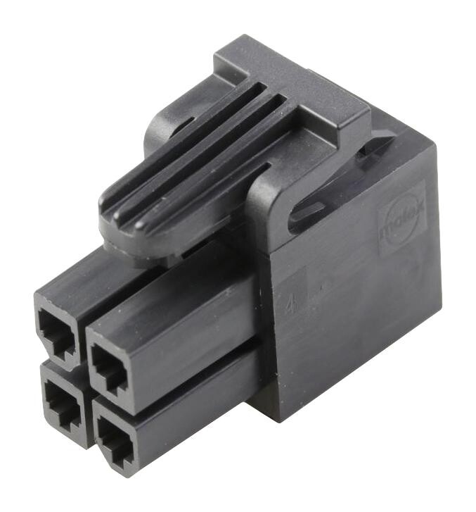 Molex 172708-1004 Conn Housing, Rcpt, 4Pos, 4.2Mm, Black