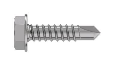 Tr Fastenings 4.8 X 19 Wxstdx Z100 Din7504 Hex Washer Head Screw, Steel, 4.8X19Mm