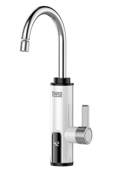 Průtokový ohřívač vody s kuchyňskou baterií Teesa TSA4108 3000 W, bílý