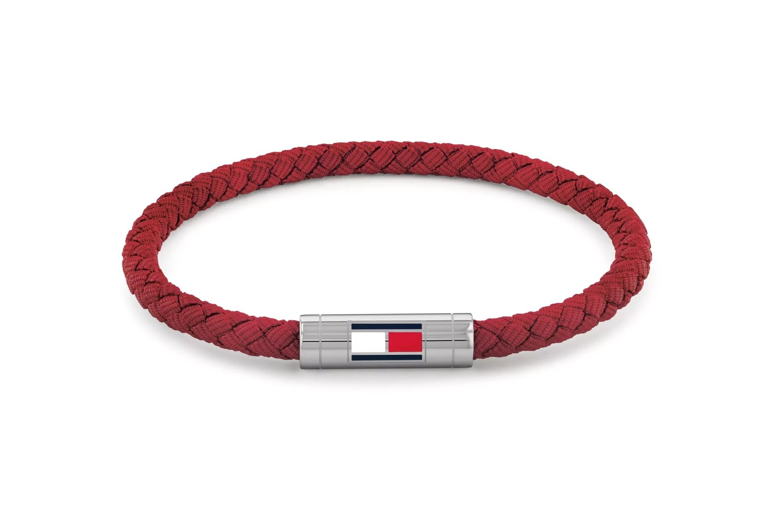 Tommy Hilfiger Červený nylonový proplétaný náramek Adjustable Barrel 2790739