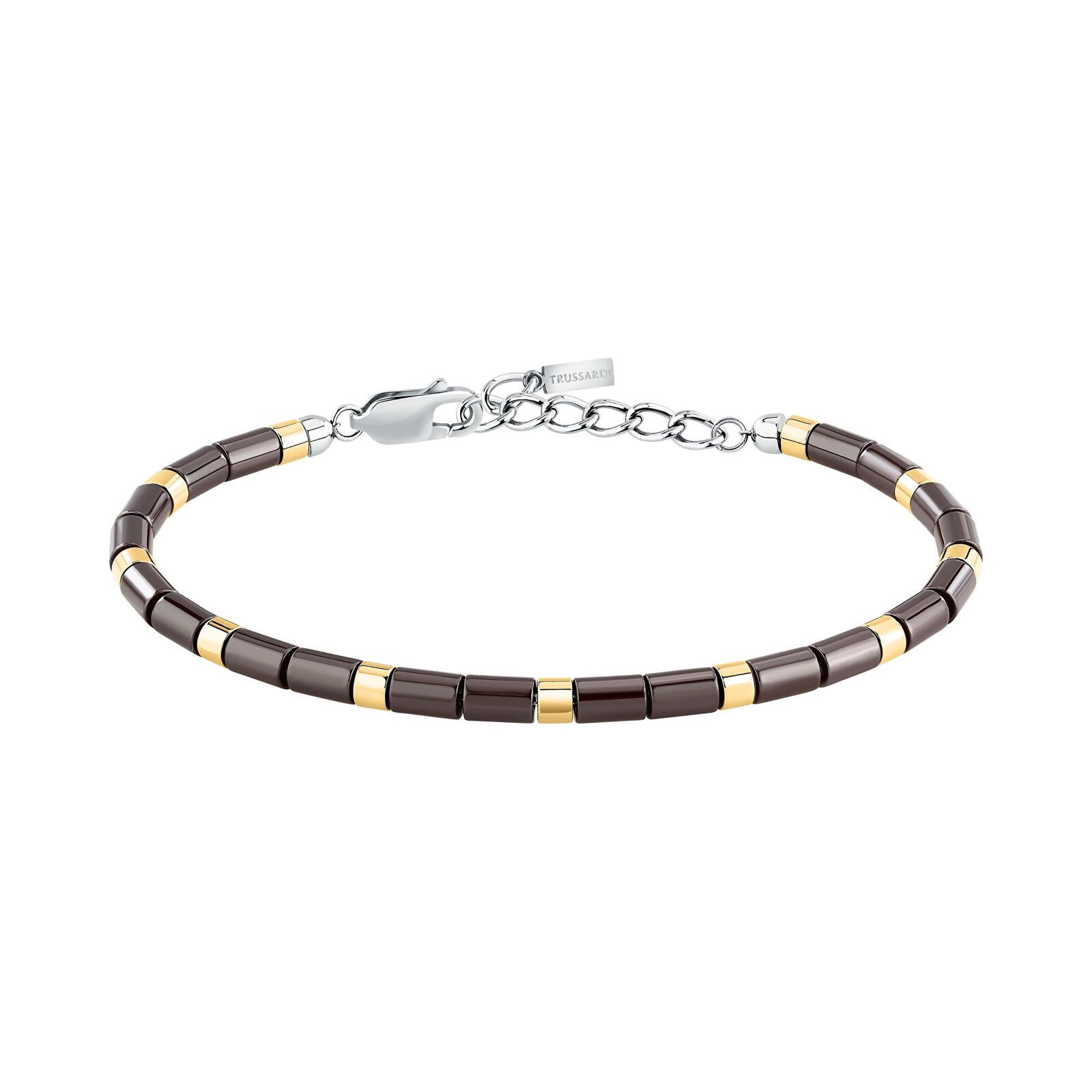 Trussardi Keramický korálkový náramek pro muže T-Ceramic TJAXE05