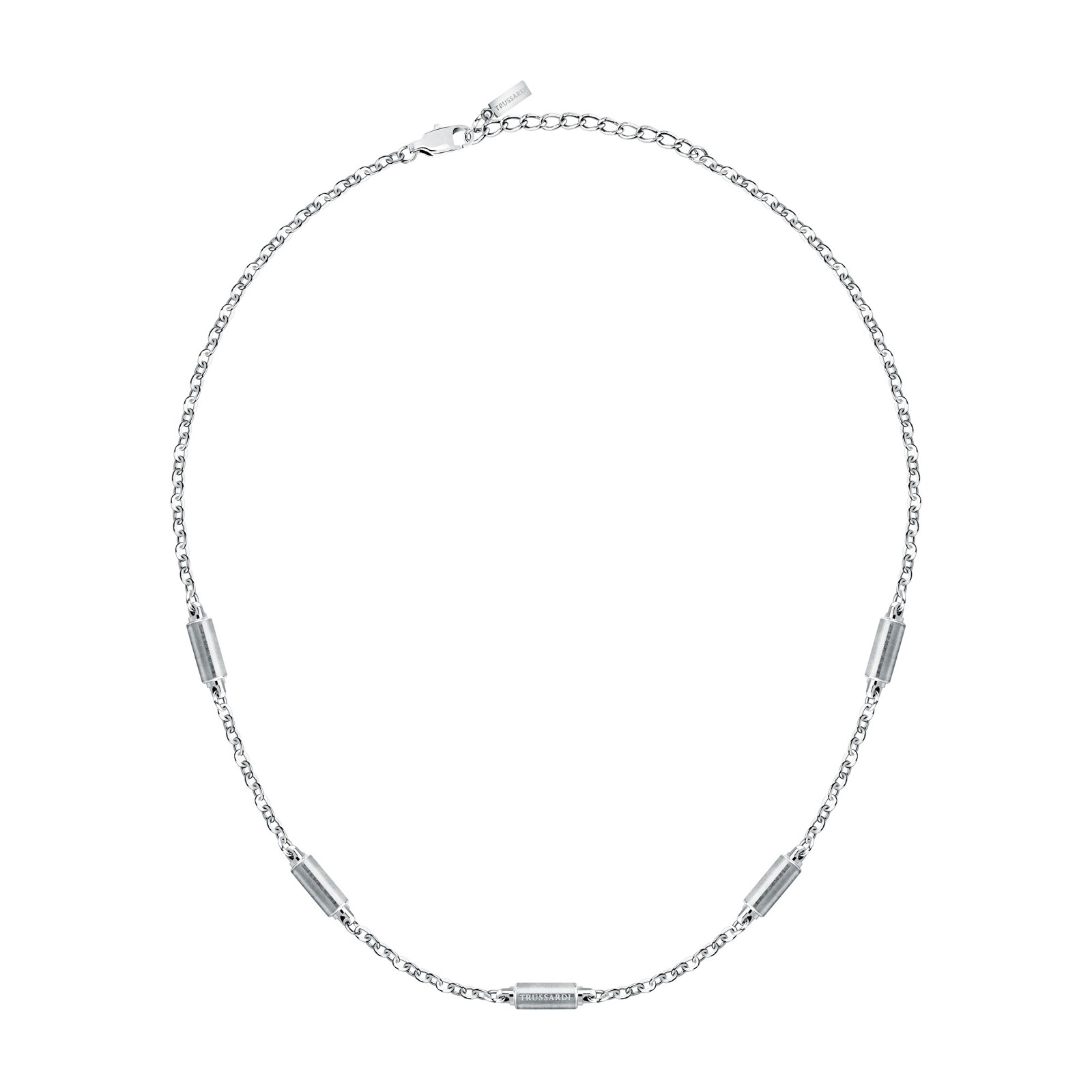 Trussardi Pánský ocelový náhrdelník Rolo T-Steel TJAXV60
