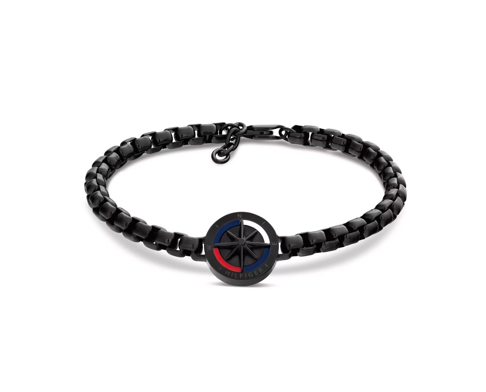 Tommy Hilfiger Pánský černý náramek Compass 2790728