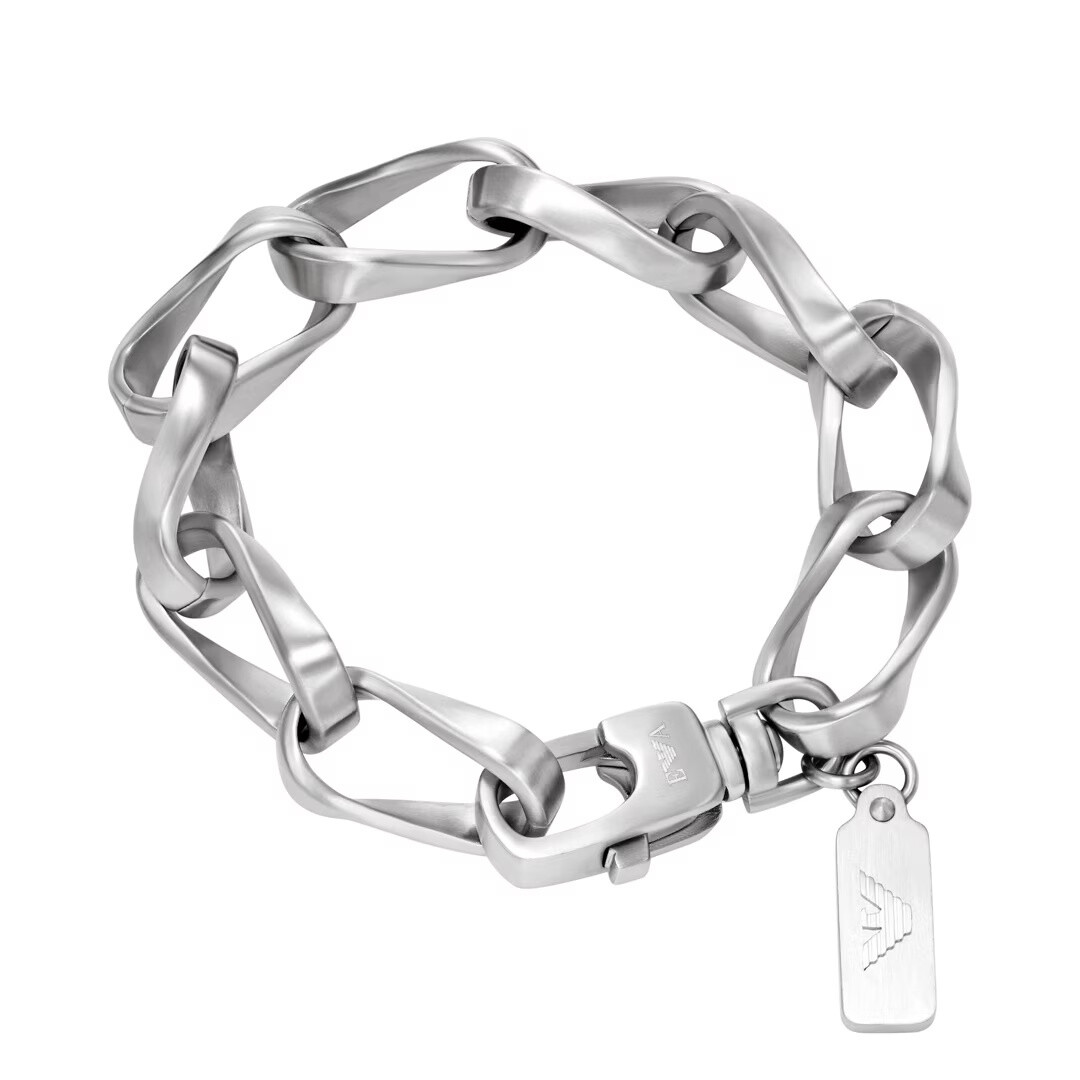 Emporio Armani Výrazný pánský náramek z oceli EGS3302040