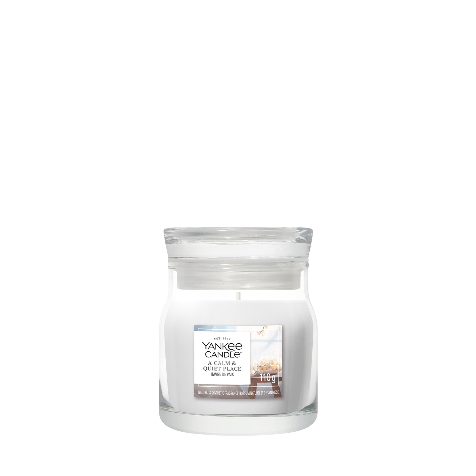 Yankee Candle Aromatická svíčka Signature sklo malé A Calm & Quiet Place 110 g
