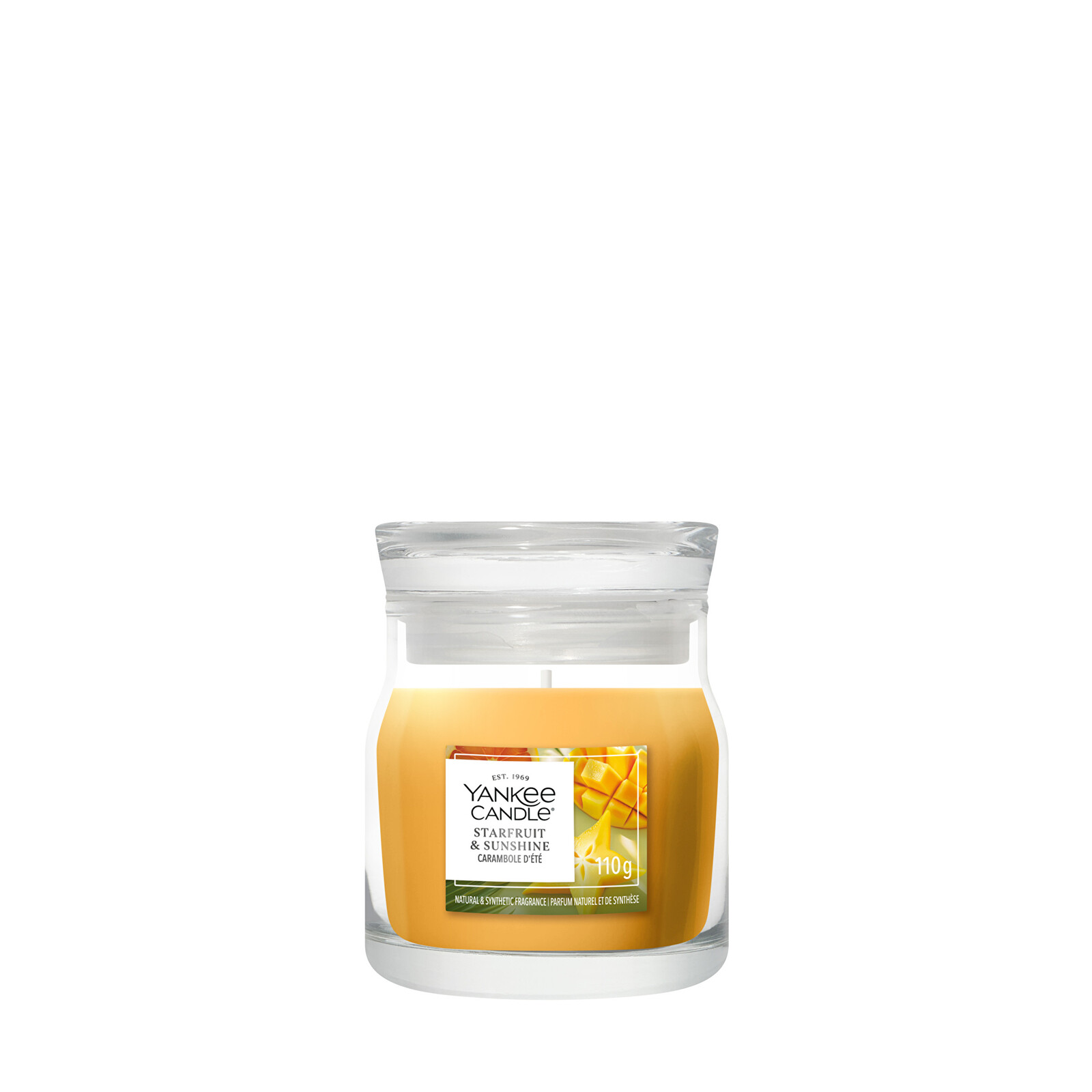 Yankee Candle Aromatická svíčka Signature sklo malé Starfruit & Sunshine 110 g