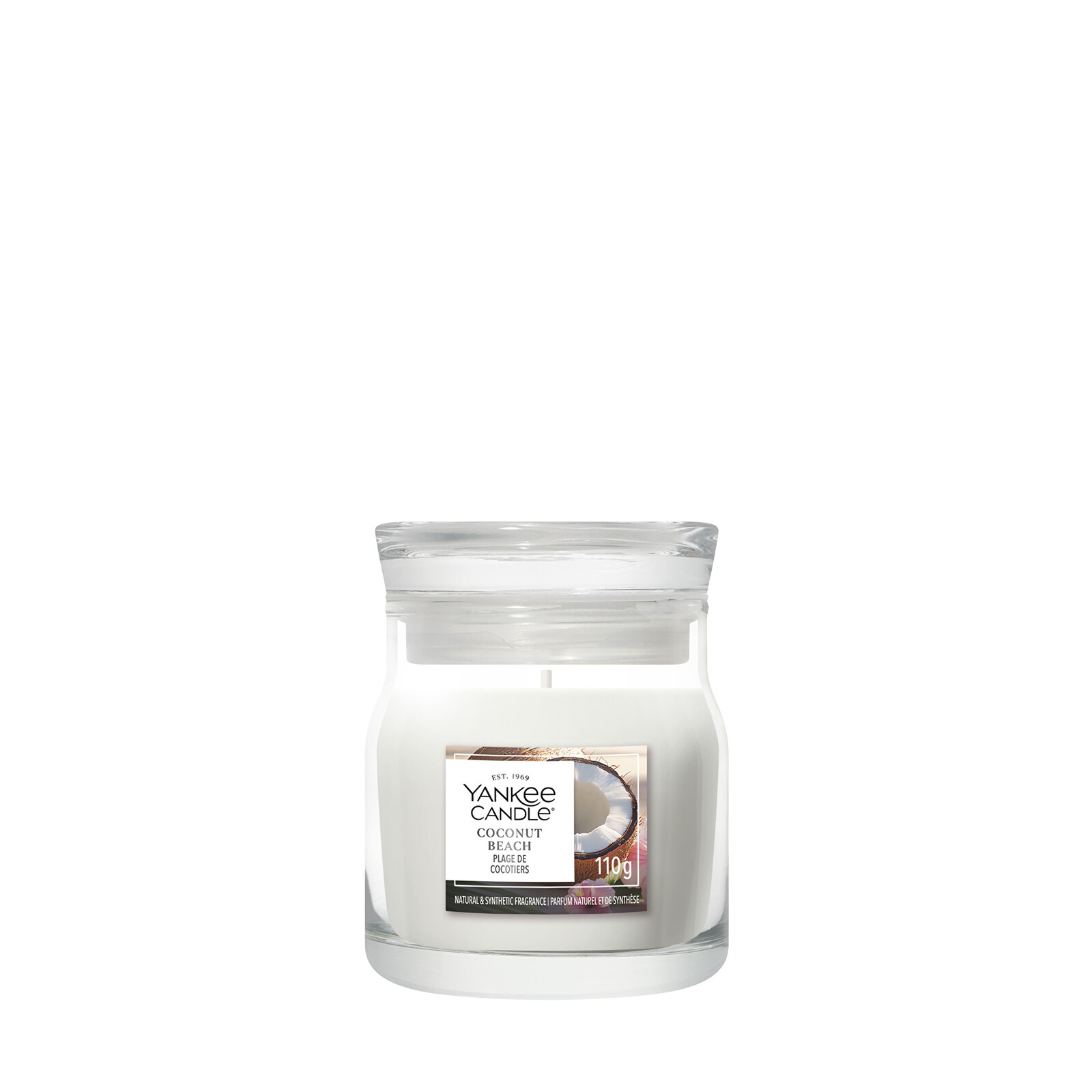 Yankee Candle Aromatická svíčka Signature sklo malé Coconut Beach 110 g