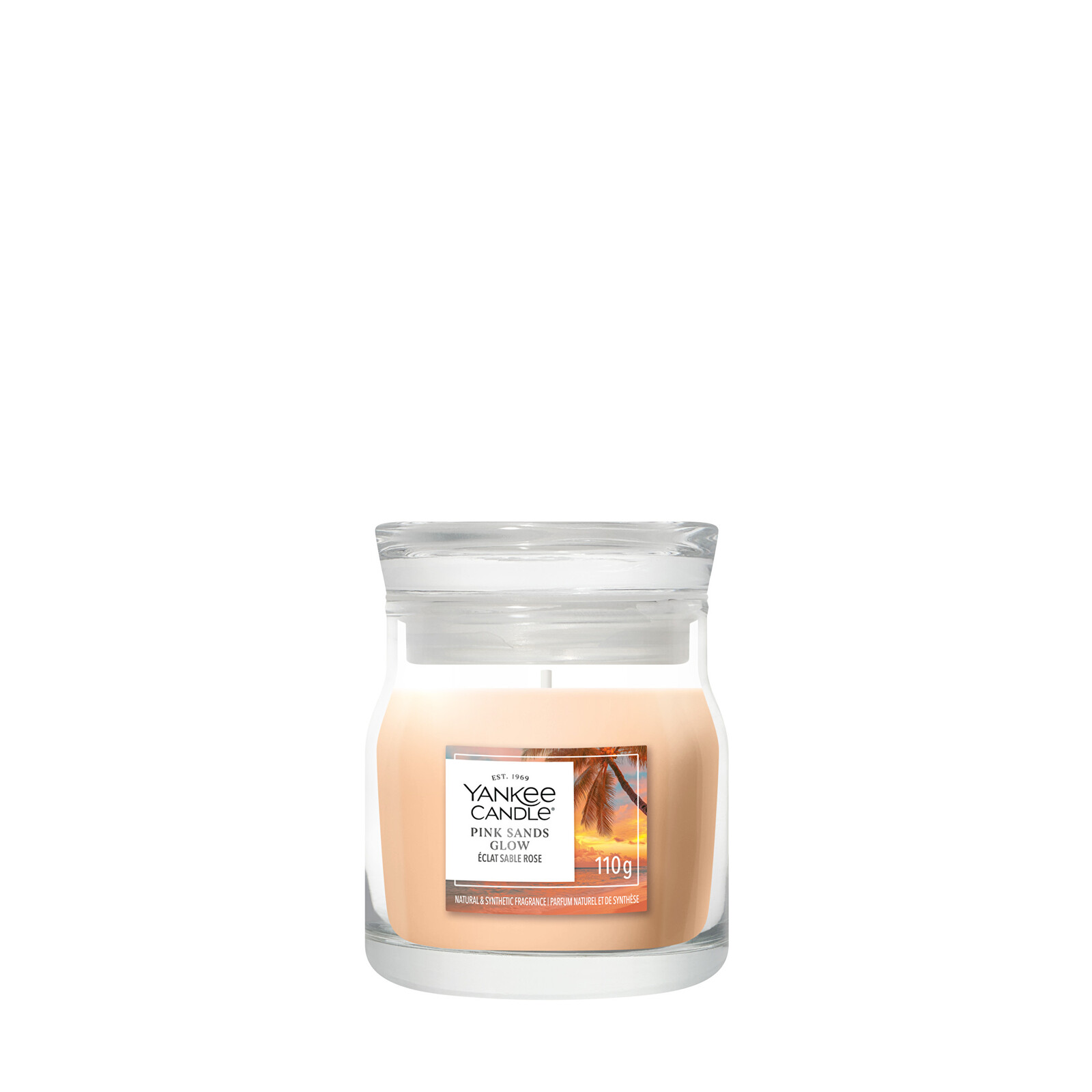 Yankee Candle Aromatická svíčka Signature sklo malé Pink Sands Glow 110 g