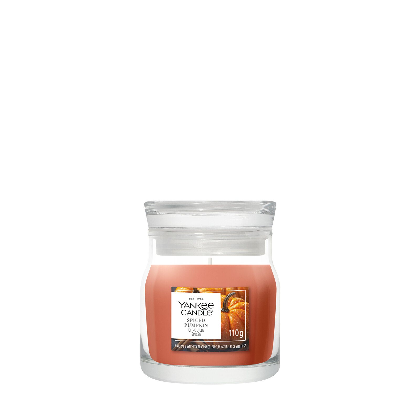 Yankee Candle Aromatická svíčka Signature sklo malé Spiced Pumpkin 110 g