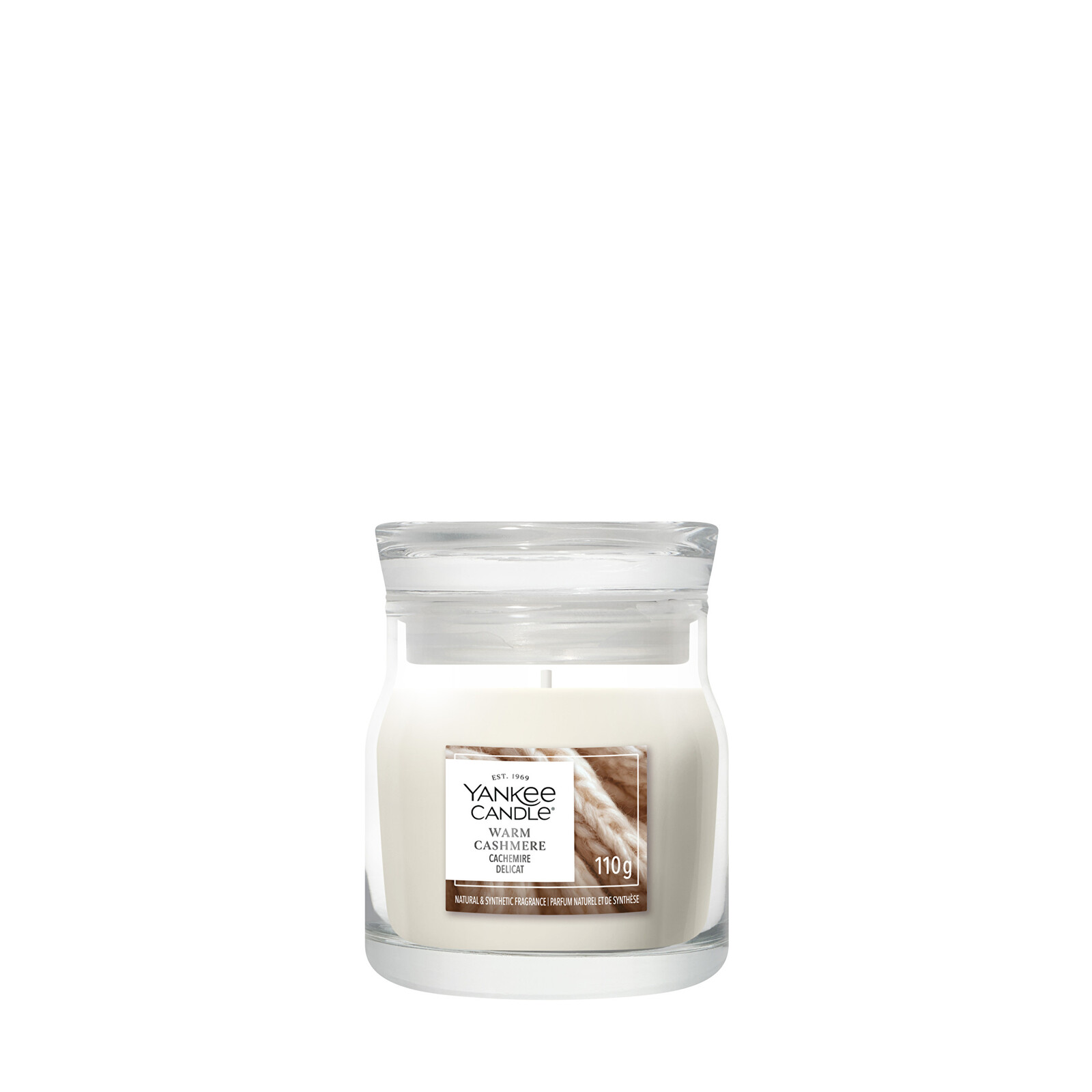 Yankee Candle Aromatická svíčka Signature sklo malé Warm Cashmere 110 g