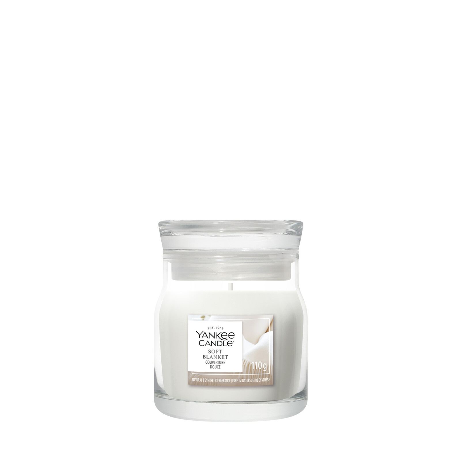 Yankee Candle Aromatická svíčka Signature sklo malé Soft Blanket 110 g