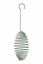 Krmítko venk. SPIRAL na loj.koule kov zelená 15cm Zol