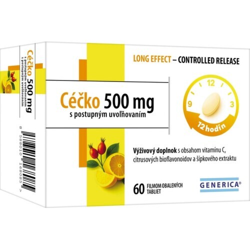 Céčko 500mg s postupným uvolňováním tbl.60 Generica
