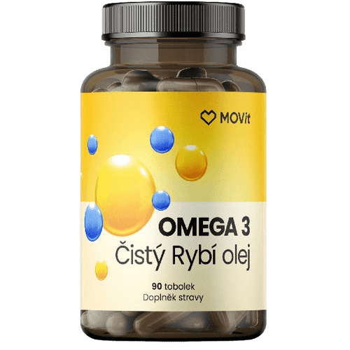 MOVit Omega 3 Čistý Rybí Olej tob.90