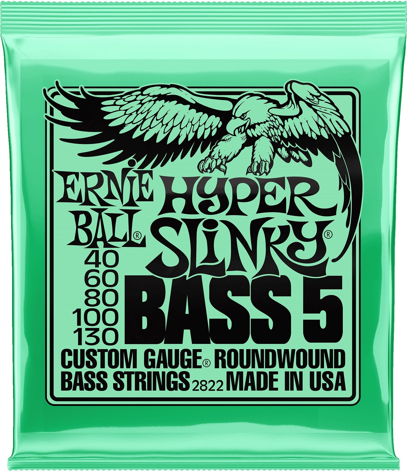 Ernie Ball 2822 Hyper Slinky Nickel Wound 5-String Bass