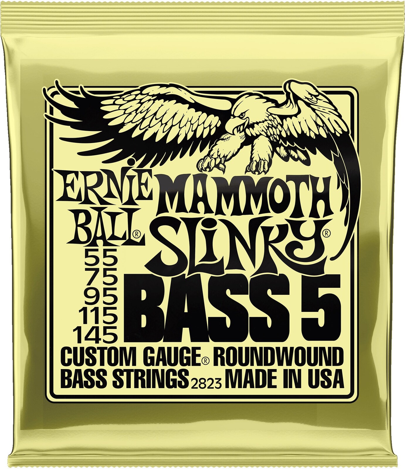 Ernie Ball 2823 Mammoth Slinky Nickel Wound 5-String Bass