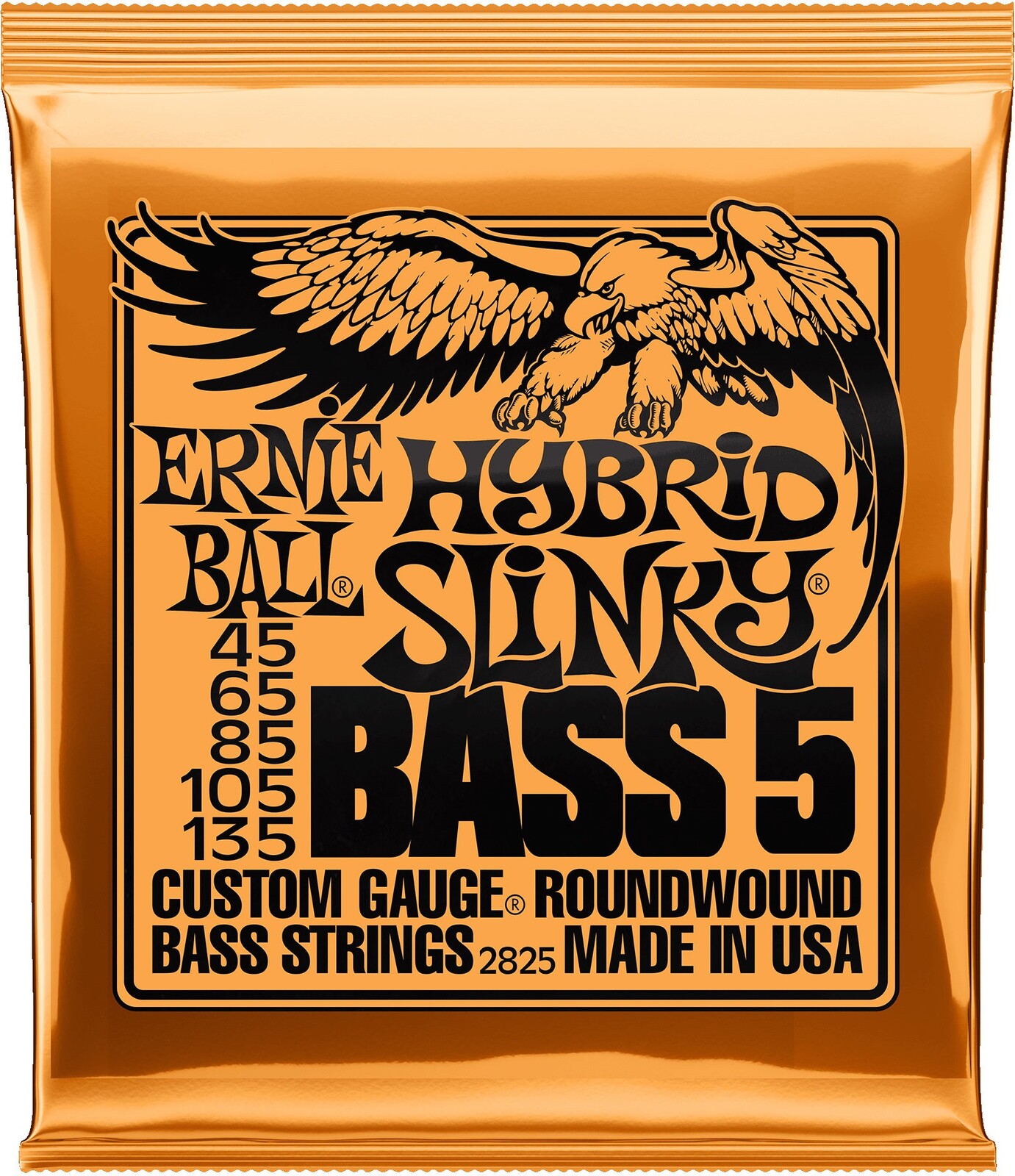 Ernie Ball 2825 Hybrid Slinky Nickel Wound 5-String Bass