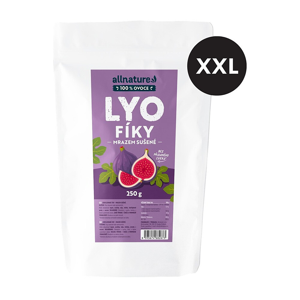 ALLNATURE Fíky sušené mrazem XXL 250 g