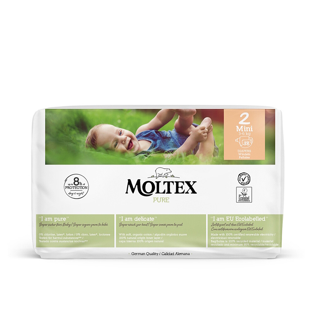 MOLTEX PURE Plenky Mini 3-6 kg 38 kusů