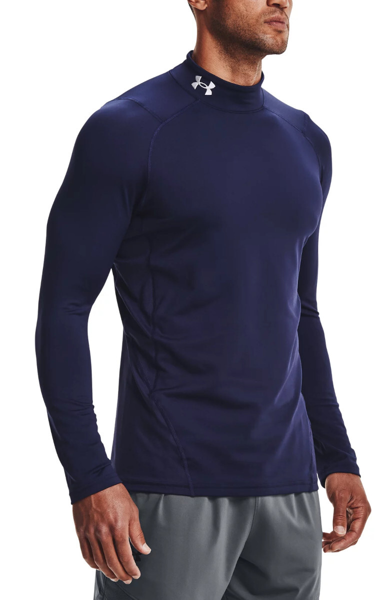 Triko s dlouhým rukávem Under Armour UA CG Armour Fitted Mock-NVY